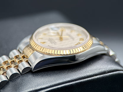 Rolex Datejust 16233 Ivory Pyramid Dial Two-Tone Automatic 36mm Watch4