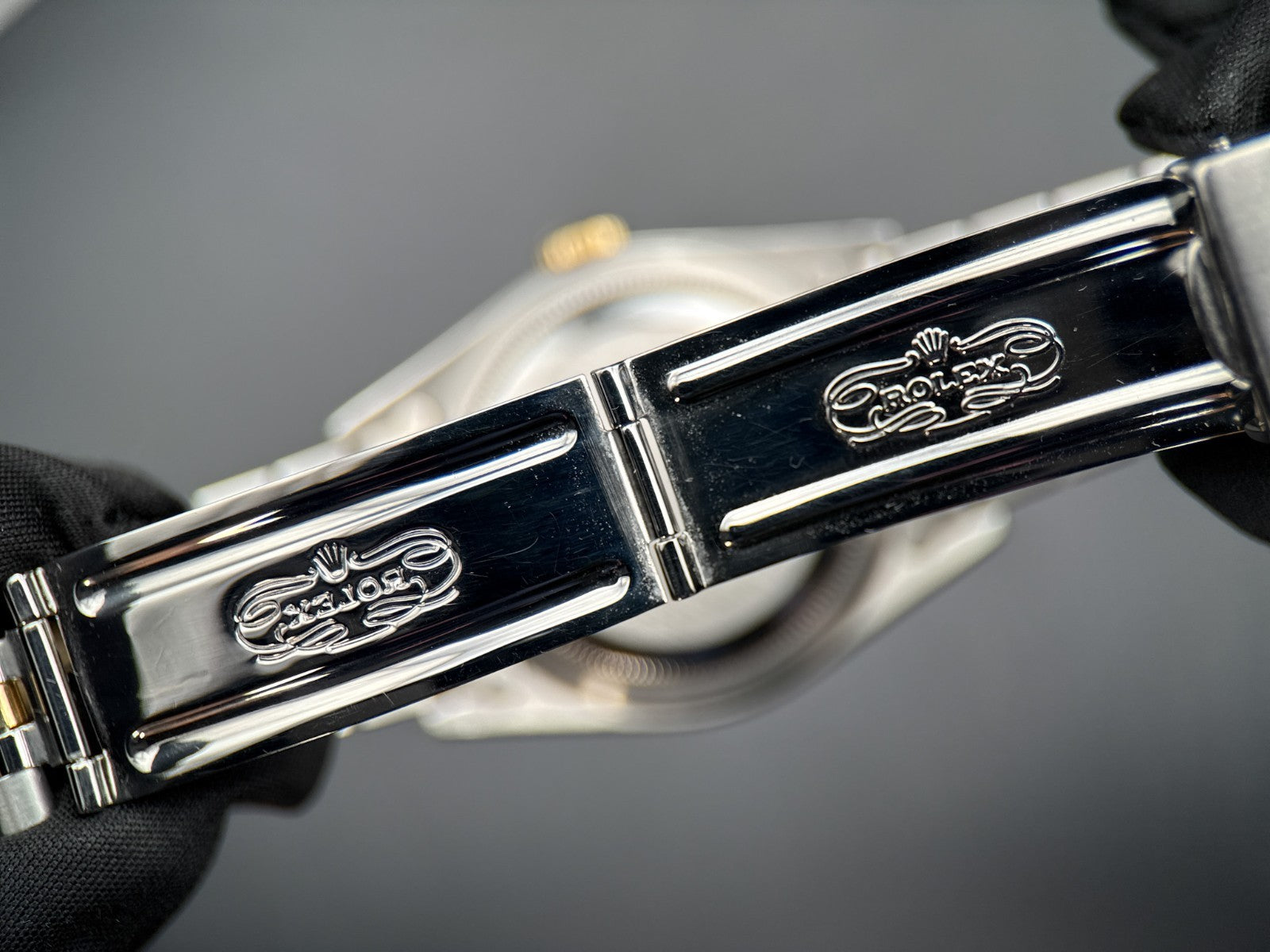 Rolex Datejust 16233 Blue Stick Dial Fluted Bezel Two-Tone Automatic 36mm Watch8