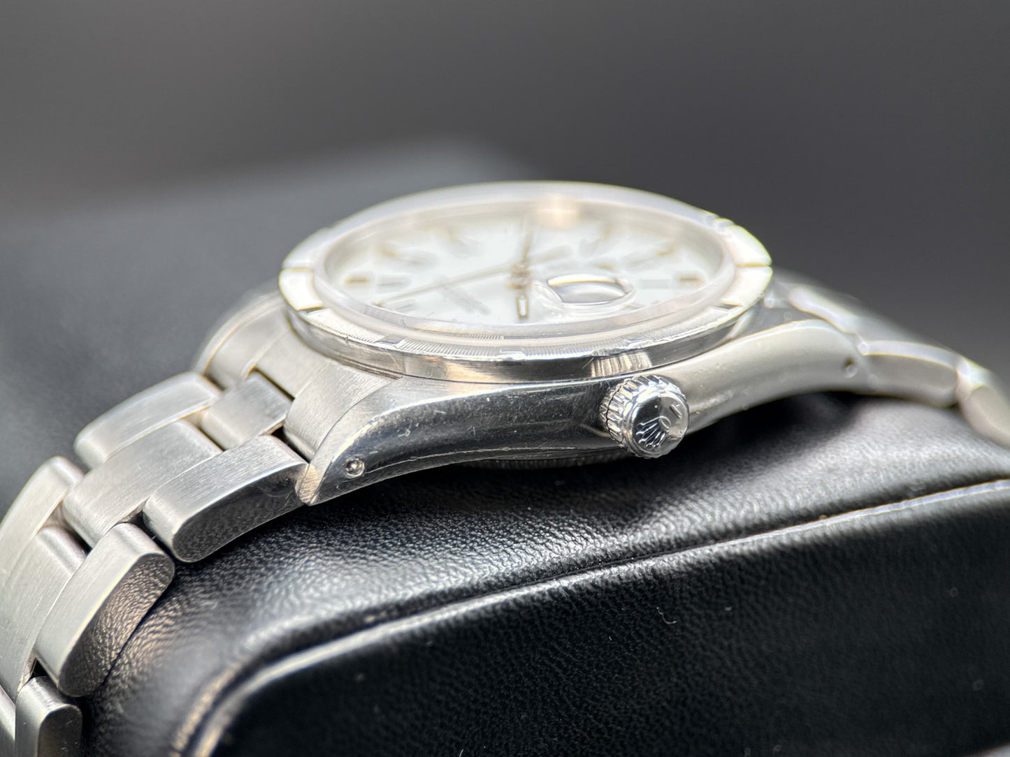 Rolex Date 15210 White Roman Dial Stainless Steel Oyster Automatic 34mm Watch1