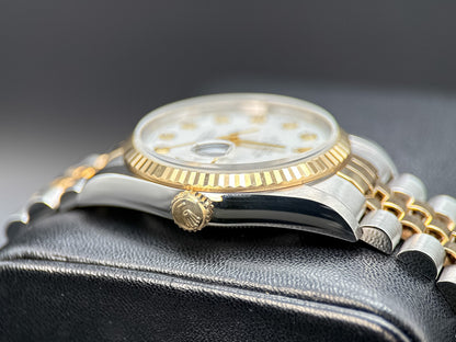 Rolex Datejust 16233 White Diamond Dial Two-Tone Automatic 36mm Watch - 19942