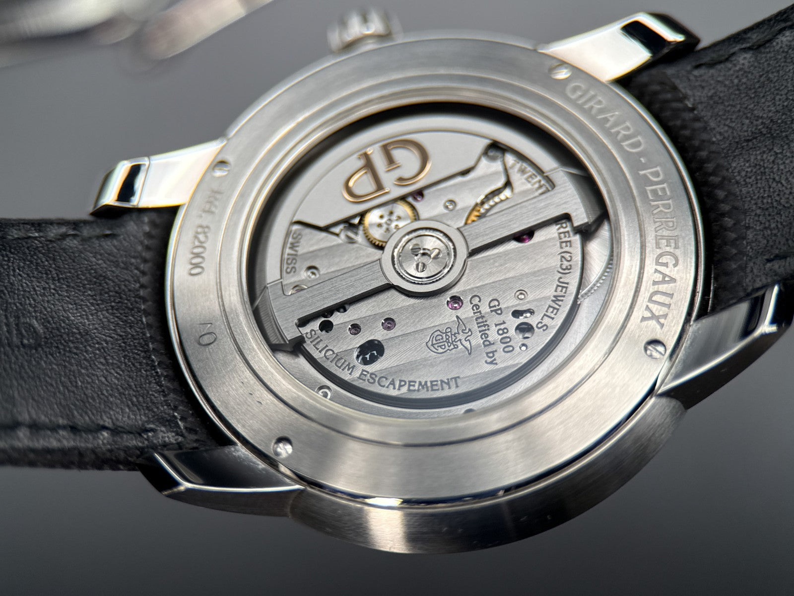 Girard Perregaux Free Bridge 82000 Openworked Dial Automatic 44mm Watch - 20233