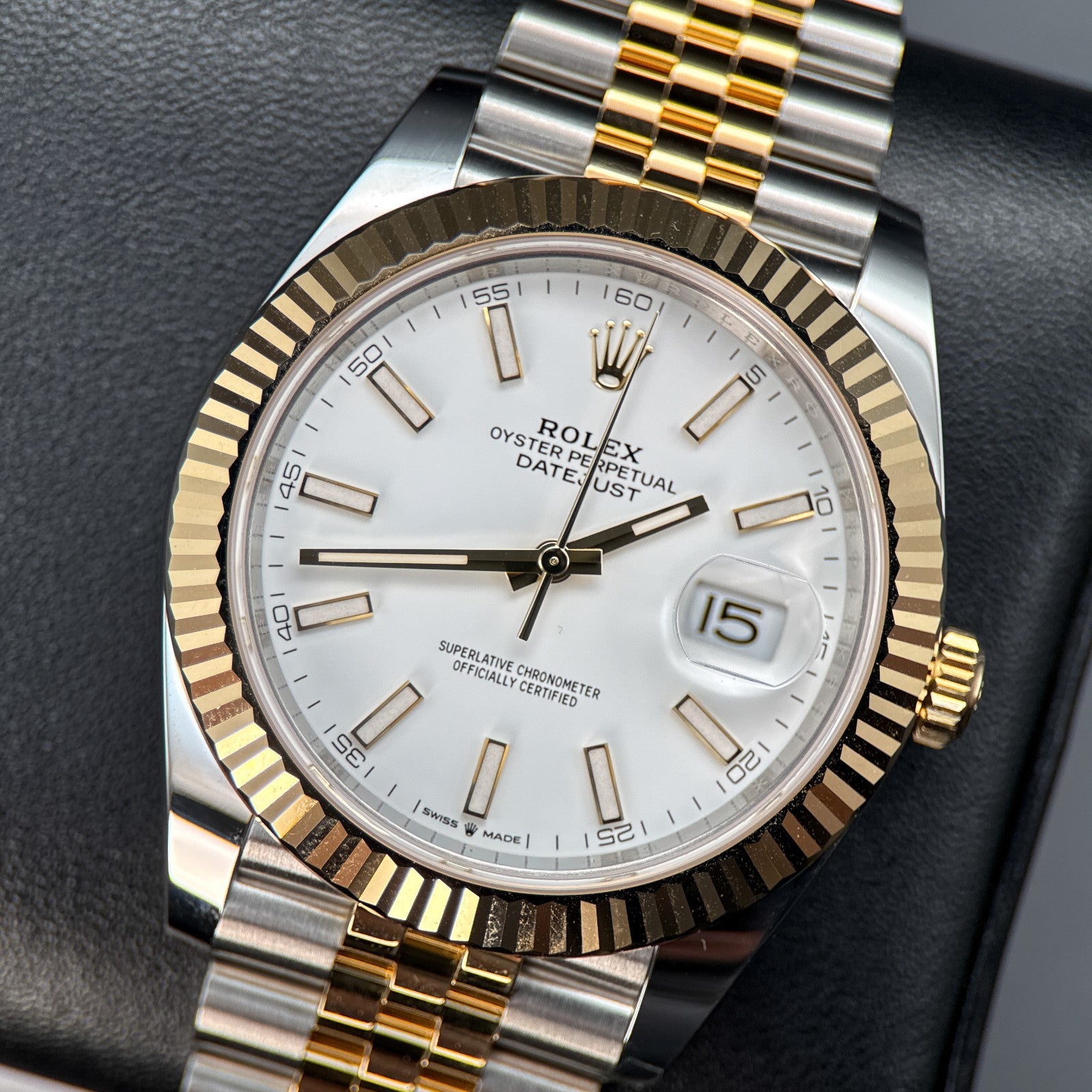 Rolex Datejust 126333 White Dial Jubilee Two-Tone 41mm Automatic Watch - 20260