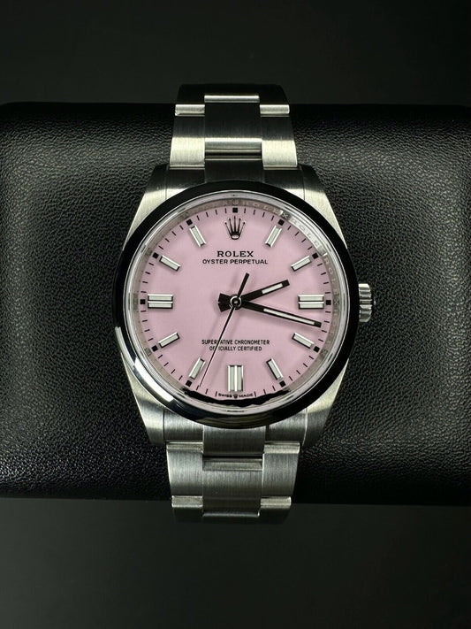 Rolex Oyster Perpetual 36mm Candy Pink Dial 126000 Automatic Watch - 2024