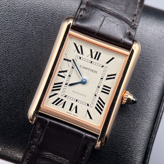 Cartier Tank Louis WGTA0346 Large Model Silver Dial Automatic Watch - 20250