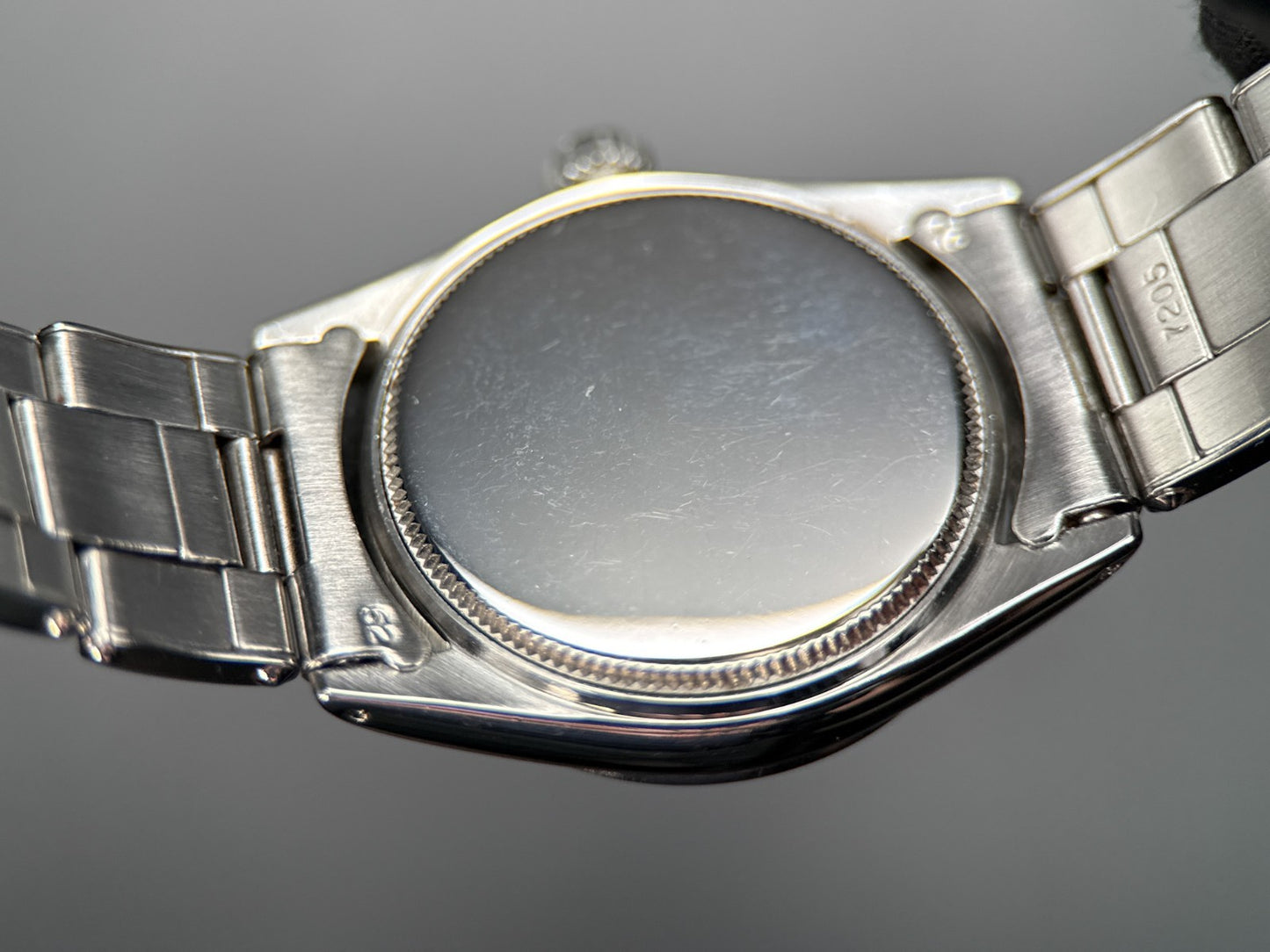 Vintage Rolex OysterDate 6466 Black Dial Oyster Rivet Bracelet Manual 30mm 19675