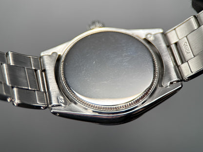 Vintage Rolex OysterDate 6466 Black Dial Oyster Rivet Bracelet Manual 30mm 19675