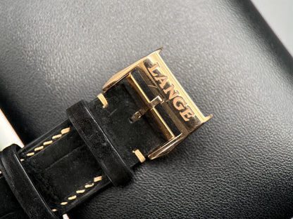 A. Lange & Söhne Zeitwerk 142.031 Rose Gold Black Dial Manual 41.9mm Watch 20238