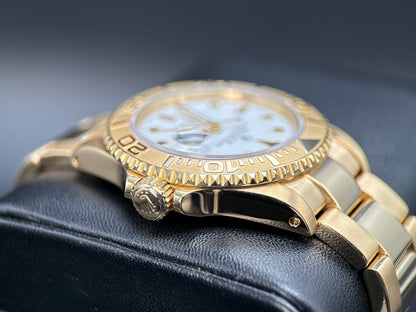 Rolex Yacht-Master 16628 White Dial Yellow Gold Oyster 40mm Automatic Watch2