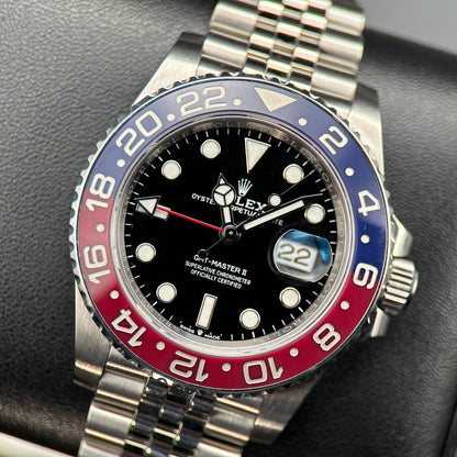 Rolex GMT-Master II 126710BLRO Pepsi Jubilee Automatic 40mm Watch Complete 20220
