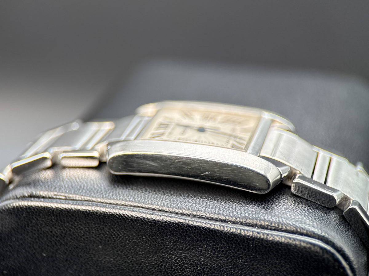 Cartier Tank Francaise W51002Q3 Silver Dial Steel 28mm Automatic Watch - 20013