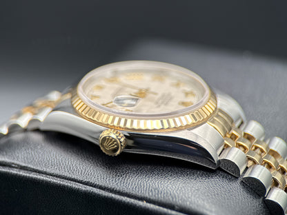 Rolex Datejust 16233 Ivory Pyramid Dial Two-Tone Automatic 36mm Watch2
