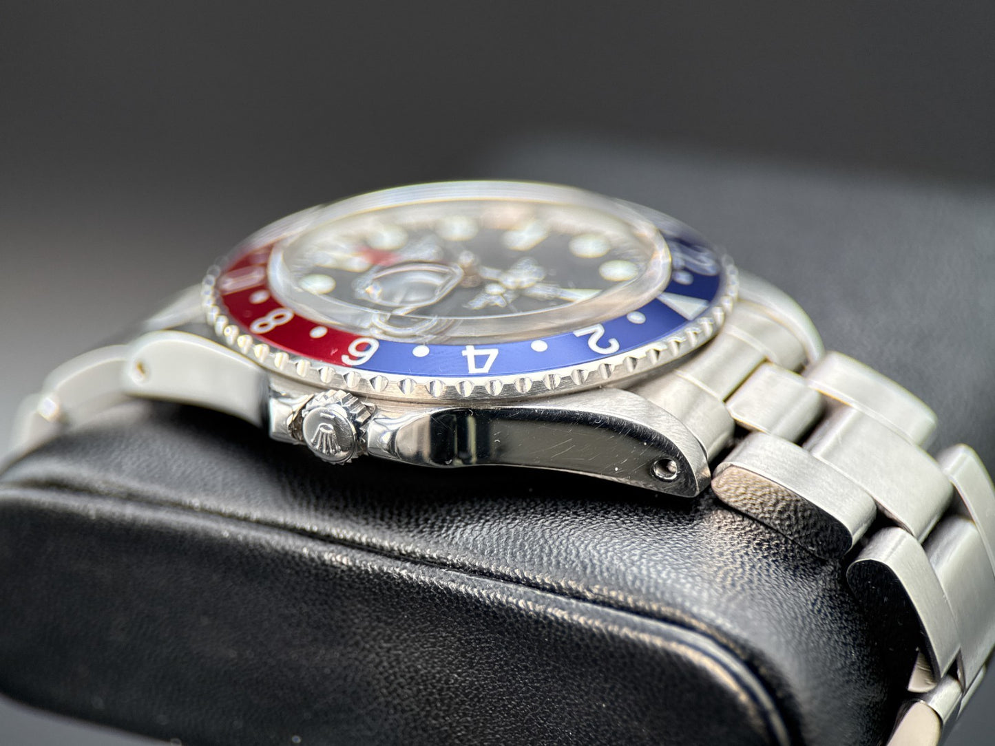 Vintage Rolex GMT-Master 1675 Pepsi Black Dial Automatic 40mm Watch - 19702