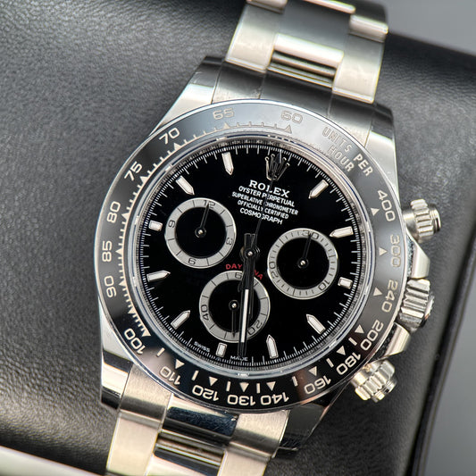 Rolex Daytona 126500LN Black Dial Steel Oyster Automatic 40mm Watch - 20240