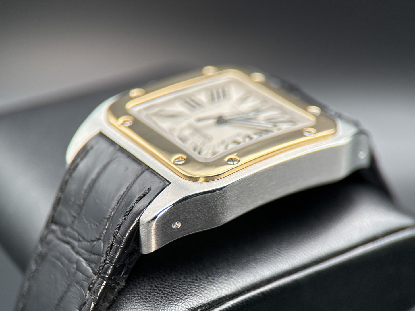 Cartier Santos 100 W20072X7 Silver Dial Steel & Yellow Gold Automatic Watch4