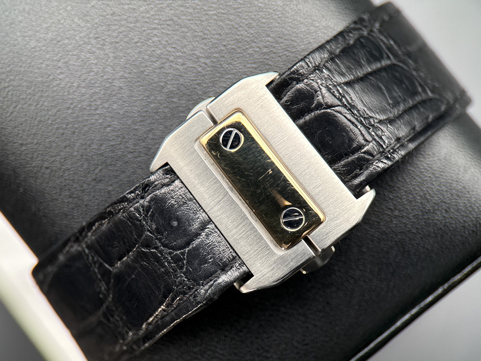 Cartier Santos 100 W20072X7 Silver Dial Steel & Yellow Gold Automatic Watch9
