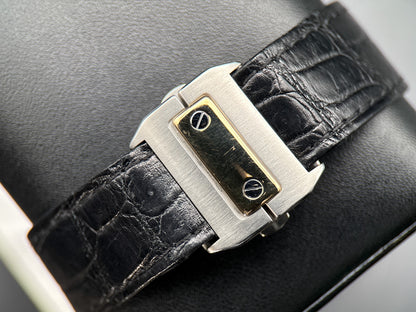 Cartier Santos 100 W20072X7 Silver Dial Steel & Yellow Gold Automatic Watch9