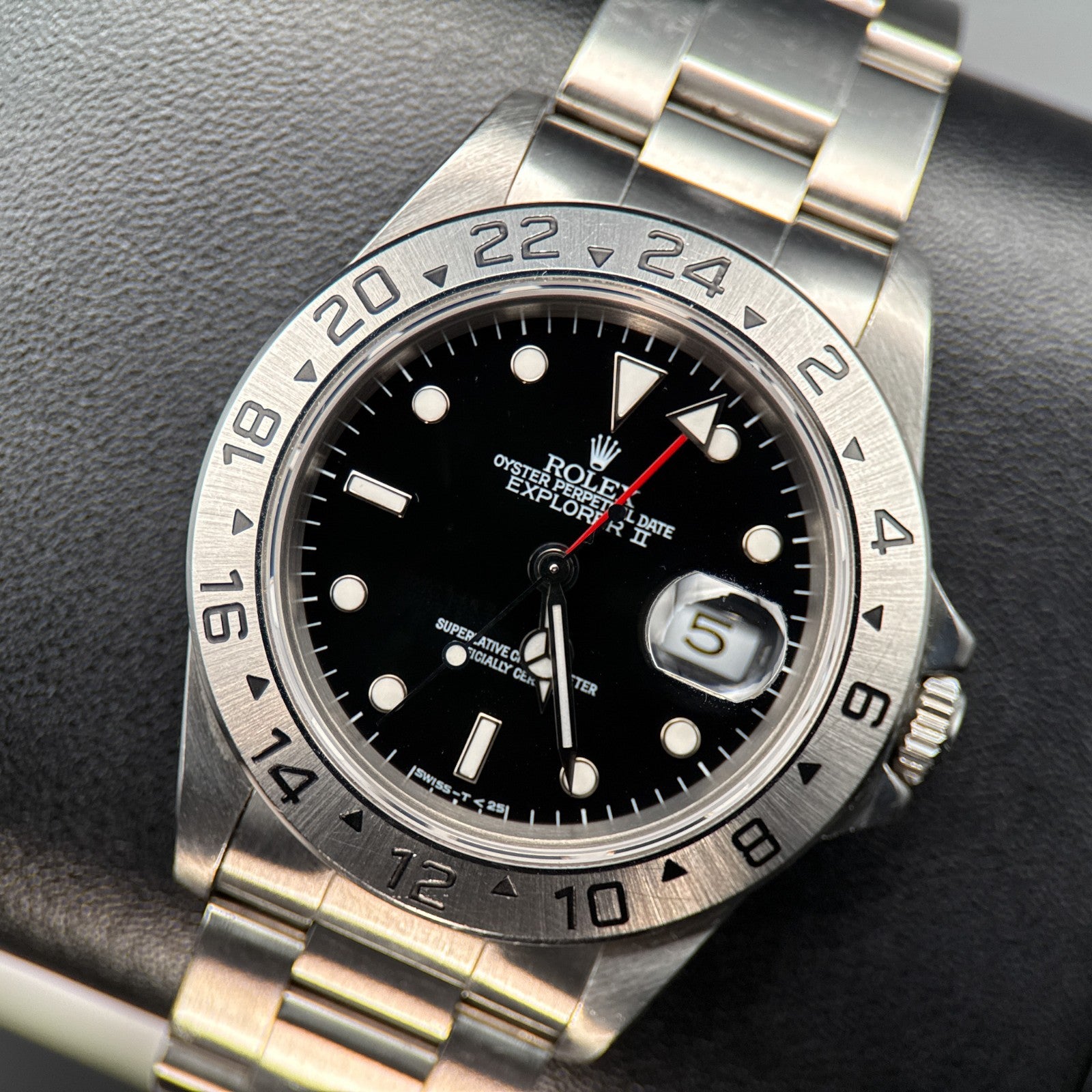 Rolex Explorer II 16570 Black Tritium Dial 40mm Steel Automatic Watch - 19970