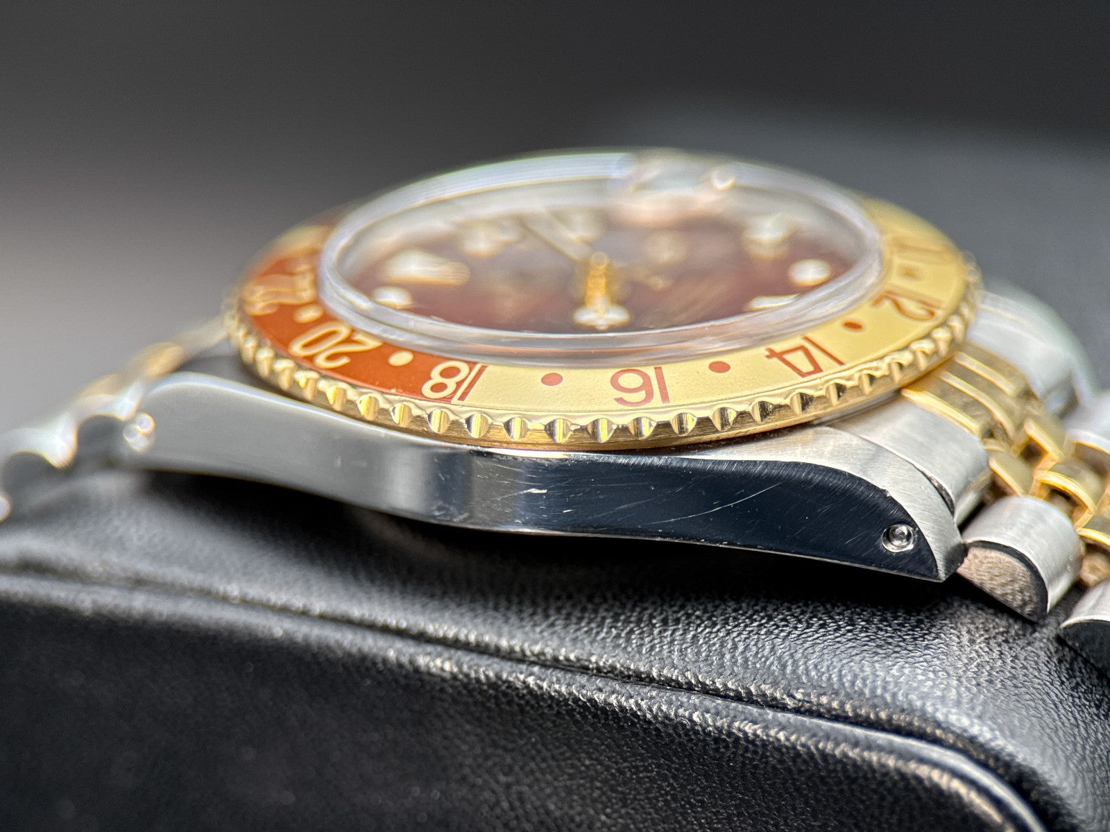 Rolex GMT-Master 16753 Vintage Root Beer Automatic 40mm Watch Complete Set 19873