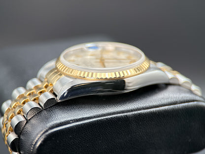 Rolex Datejust 16233 Ivory Pyramid Roman Dial Automatic 36mm Watch - 19994