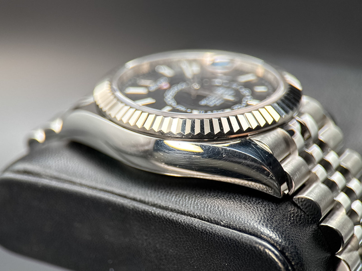 Rolex Sky-Dweller 326934 Black Dial Jubilee Automatic Steel 42mm Watch - 20223