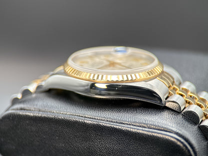 Rolex Datejust 16233 Ivory Pyramid Roman Dial Automatic 36mm Watch - 19993