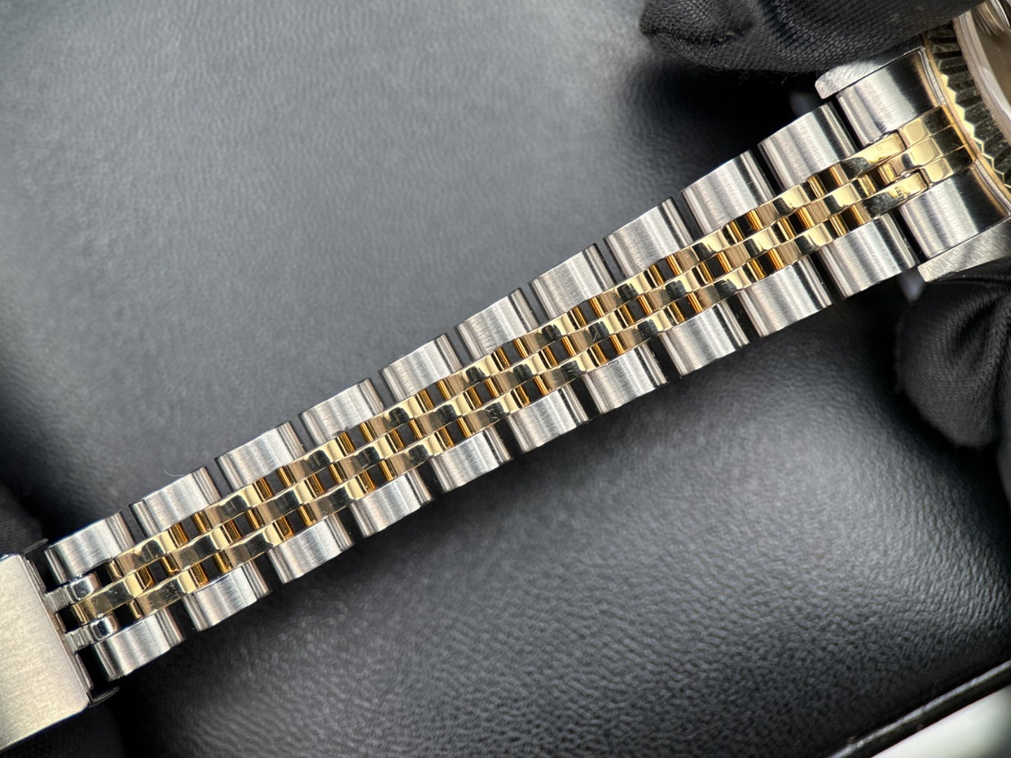 Rolex Lady-Datejust 69173 Ivory Pyramid Dial Two-Tone 26mm Watch - 19947