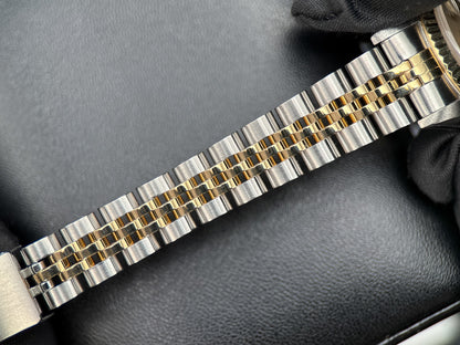 Rolex Lady-Datejust 69173 Ivory Pyramid Dial Two-Tone 26mm Watch - 19947