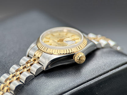 Rolex Lady-Datejust 69173 Champagne Dial Two-Tone Automatic 26mm Watch - 19911