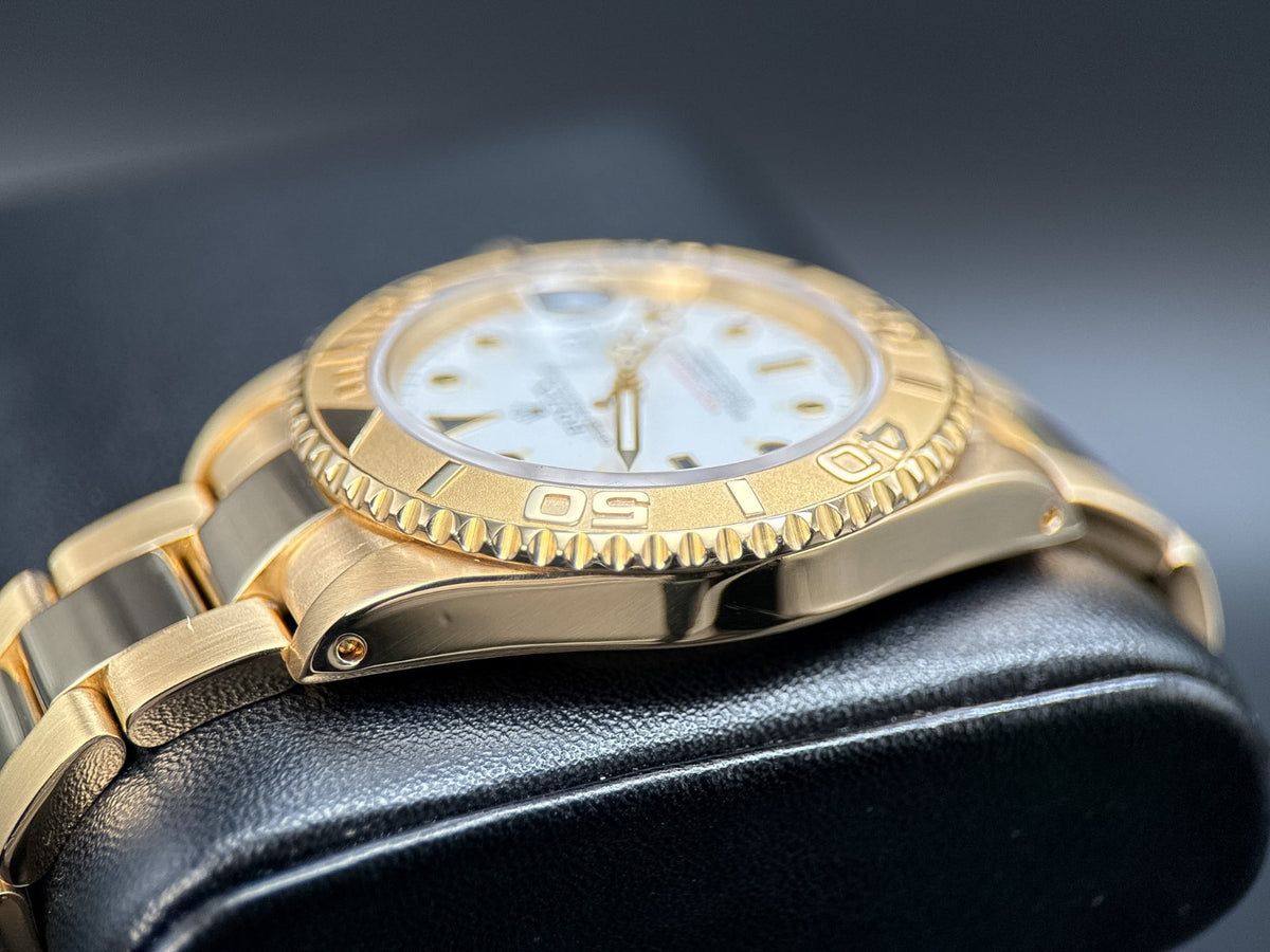 Rolex Yacht-Master 16628 White Dial Yellow Gold Oyster 40mm Automatic Watch4