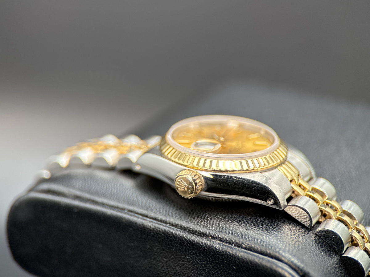 Rolex Lady Datejust 69173 Champagne Dial Two-Tone Jubilee 26mm Watch - 19942