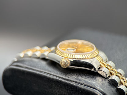 Rolex Lady Datejust 69173 Champagne Dial Two-Tone Jubilee 26mm Watch - 19942