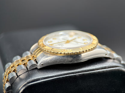 Rolex Datejust Turn-O-Graph 16263 White Diamond Dial 36mm Automatic Watch4