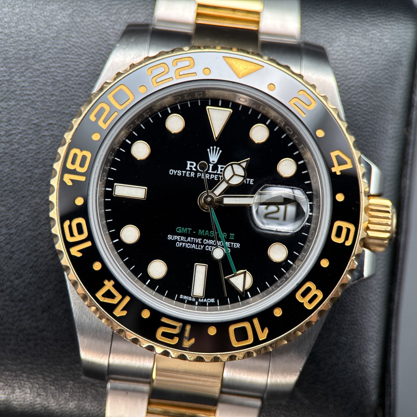 Rolex GMT-Master II 116713LN Black Dial Two-Tone Automatic 40mm Watch0