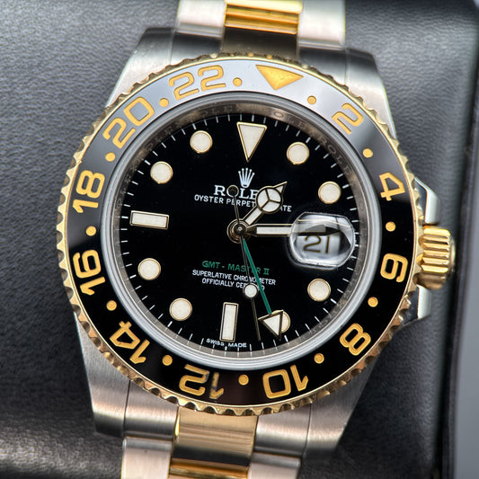 Rolex GMT-Master II 116713LN Black Dial Two-Tone Automatic 40mm Watch0