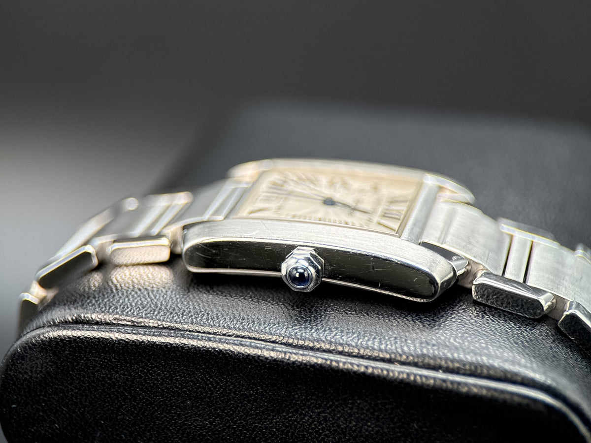 Cartier Tank Francaise W51002Q3 Silver Dial Steel 28mm Automatic Watch - 20012