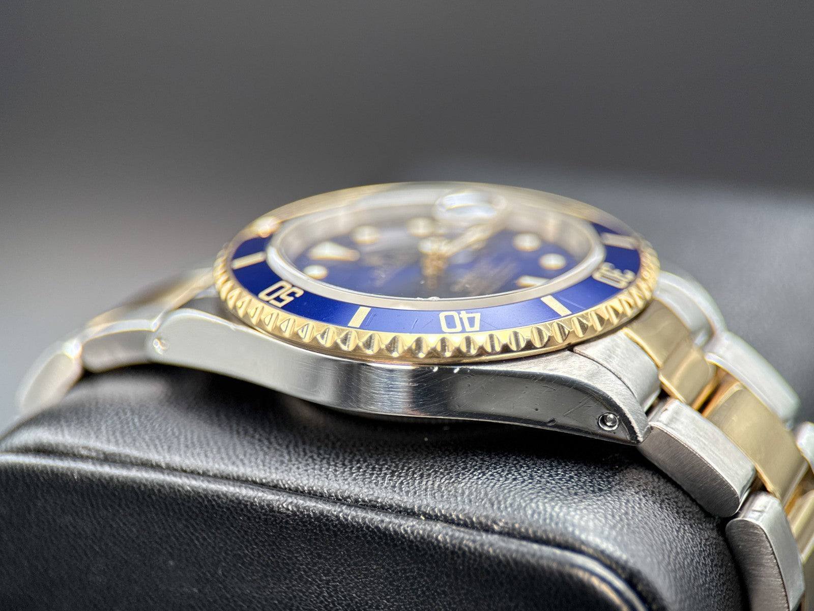 Rolex Submariner Date "Bluesy" 16613 Blue Dial Automatic 40mm Watch3