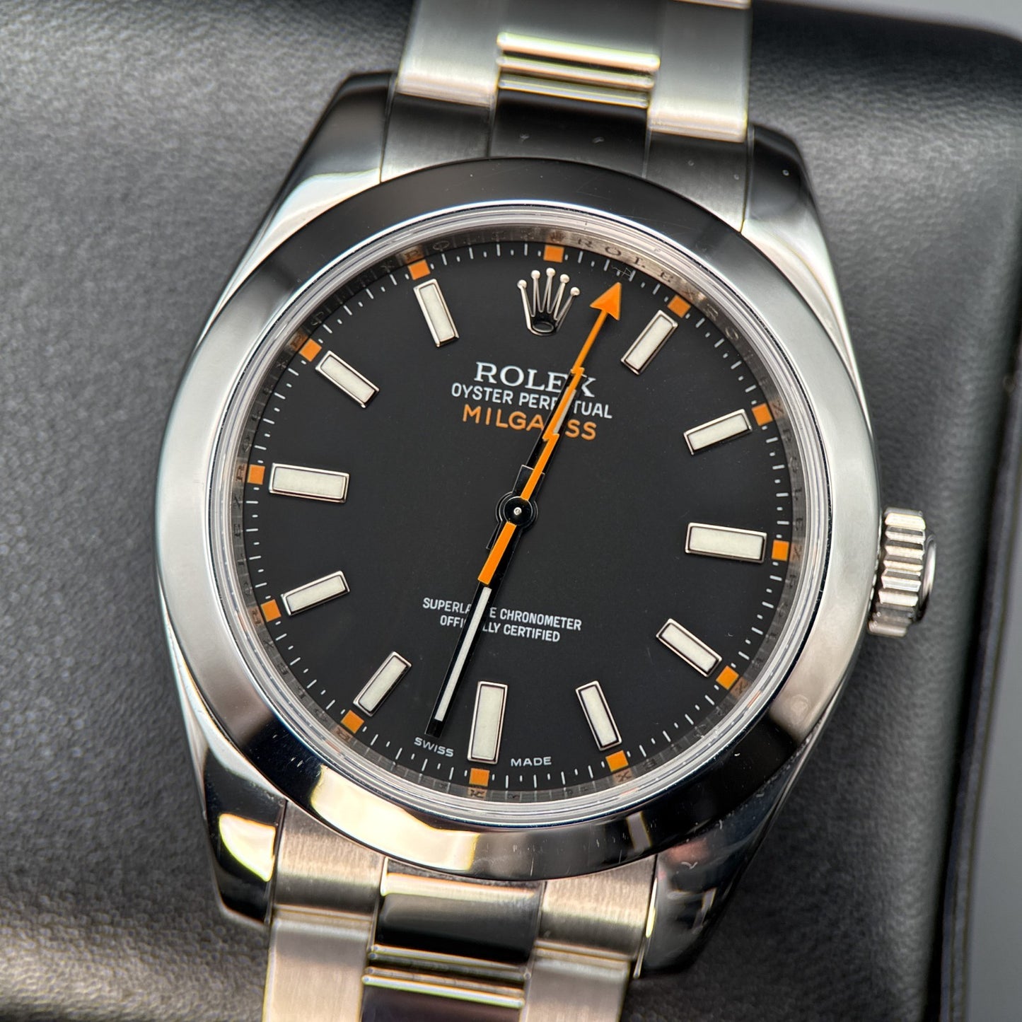 Rolex Milgauss 116400 Black Dial Steel Oyster Automatic 40mm Watch - 20080