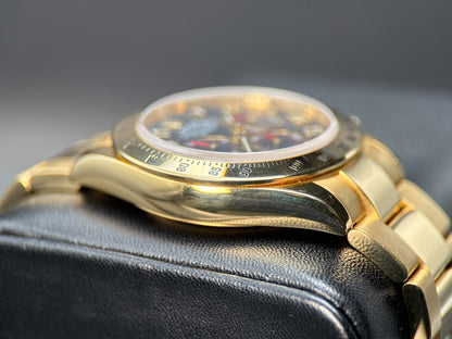 Rolex Cosmograph Daytona 116528 Blue Racing Dial Yellow Gold Automatic Watch3