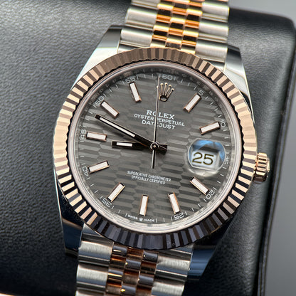Rolex Datejust 126331 Grey Motif Dial Two-Tone Automatic 41mm Watch - 20230