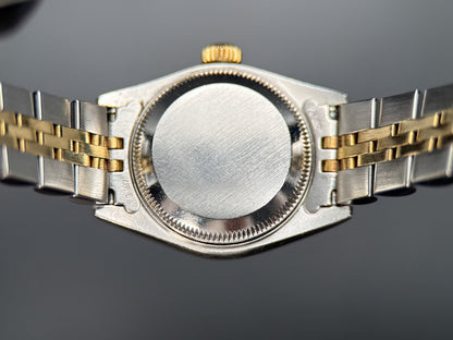 Vintage Rolex Lady-Datejust 69173 Blue Dial Two-Tone Jubilee 26mm Watch 19865