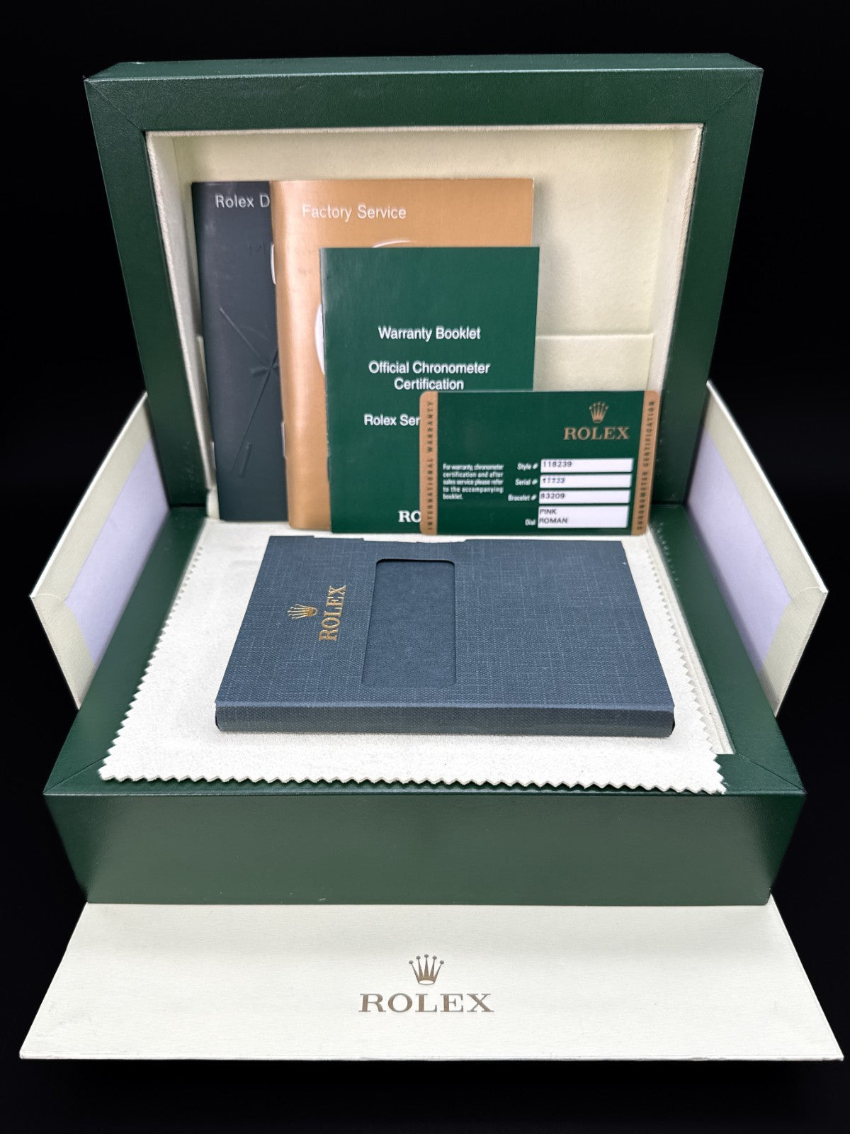 Rolex Day-Date 118239 Salmon Roman Dial White Gold Automatic 36mm Watch - 200810
