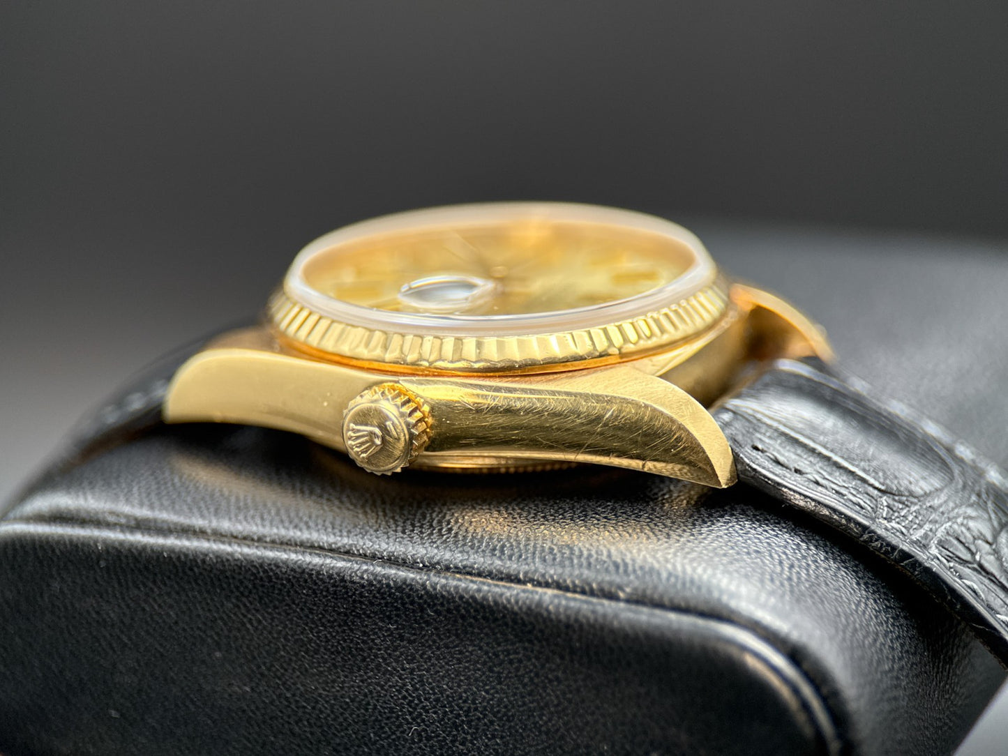 Vintage Rolex Day-Date 18038 Champagne Dial Yellow Gold Automatic 36mm Watch2