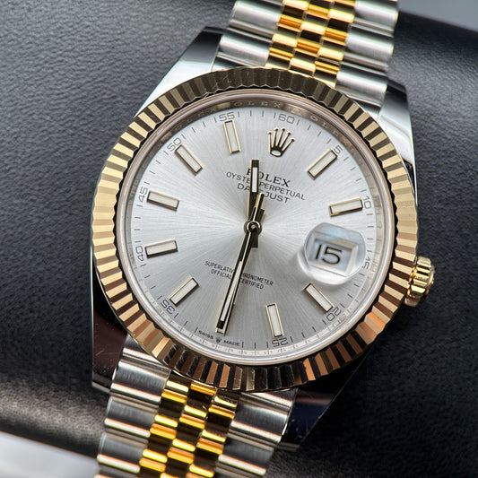 Rolex Datejust 126333 Silver Dial Two-Tone Jubilee Automatic 41mm Watch - 20240
