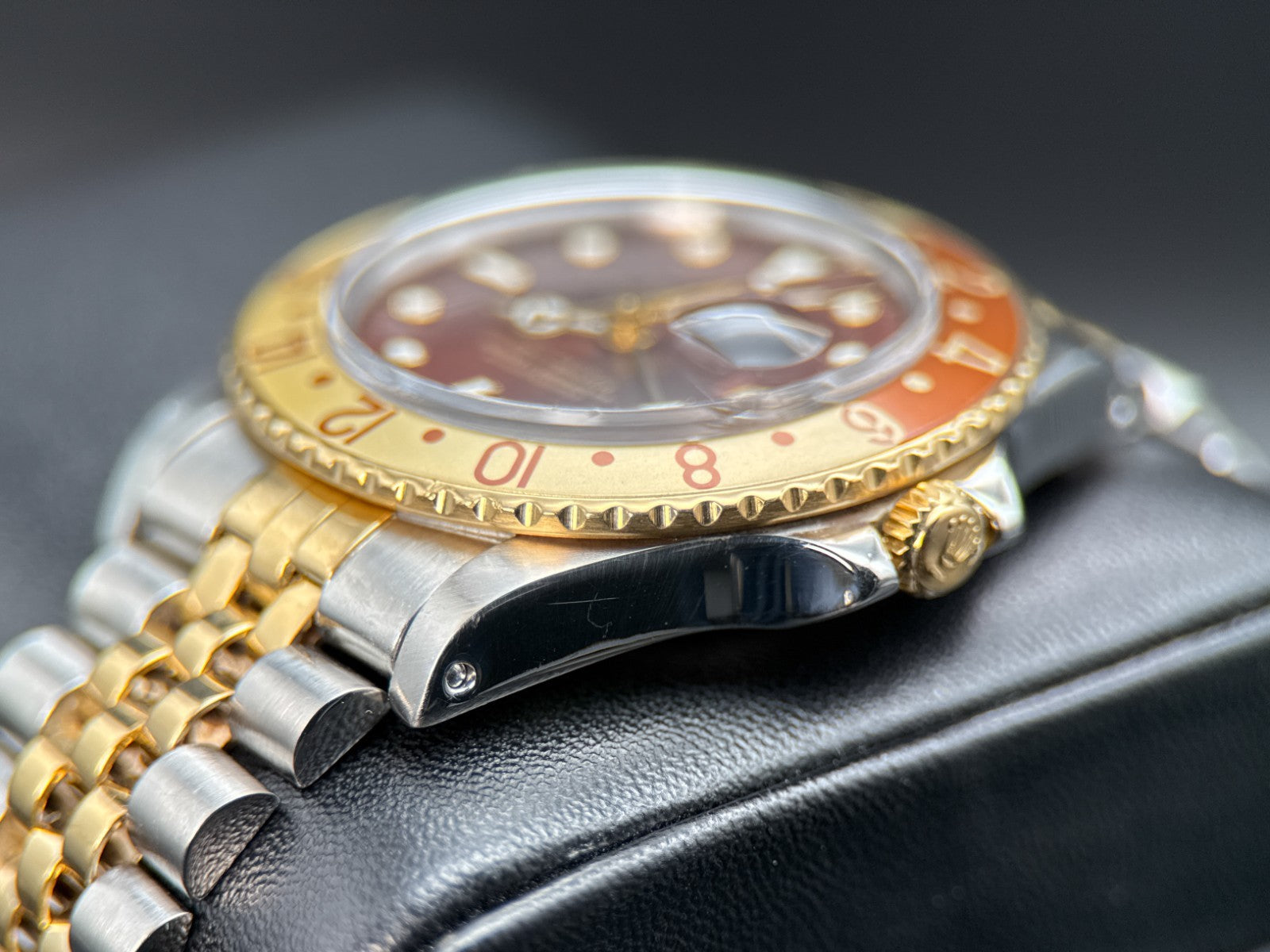 Rolex GMT-Master 16753 Vintage Root Beer Automatic 40mm Watch Complete Set 19871