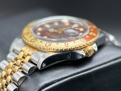 Rolex GMT-Master 16753 Vintage Root Beer Automatic 40mm Watch Complete Set 19871