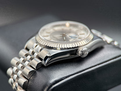 Rolex Datejust 116234 Silver Tuxedo Dial Steel Jubilee Automatic 36mm Watch1