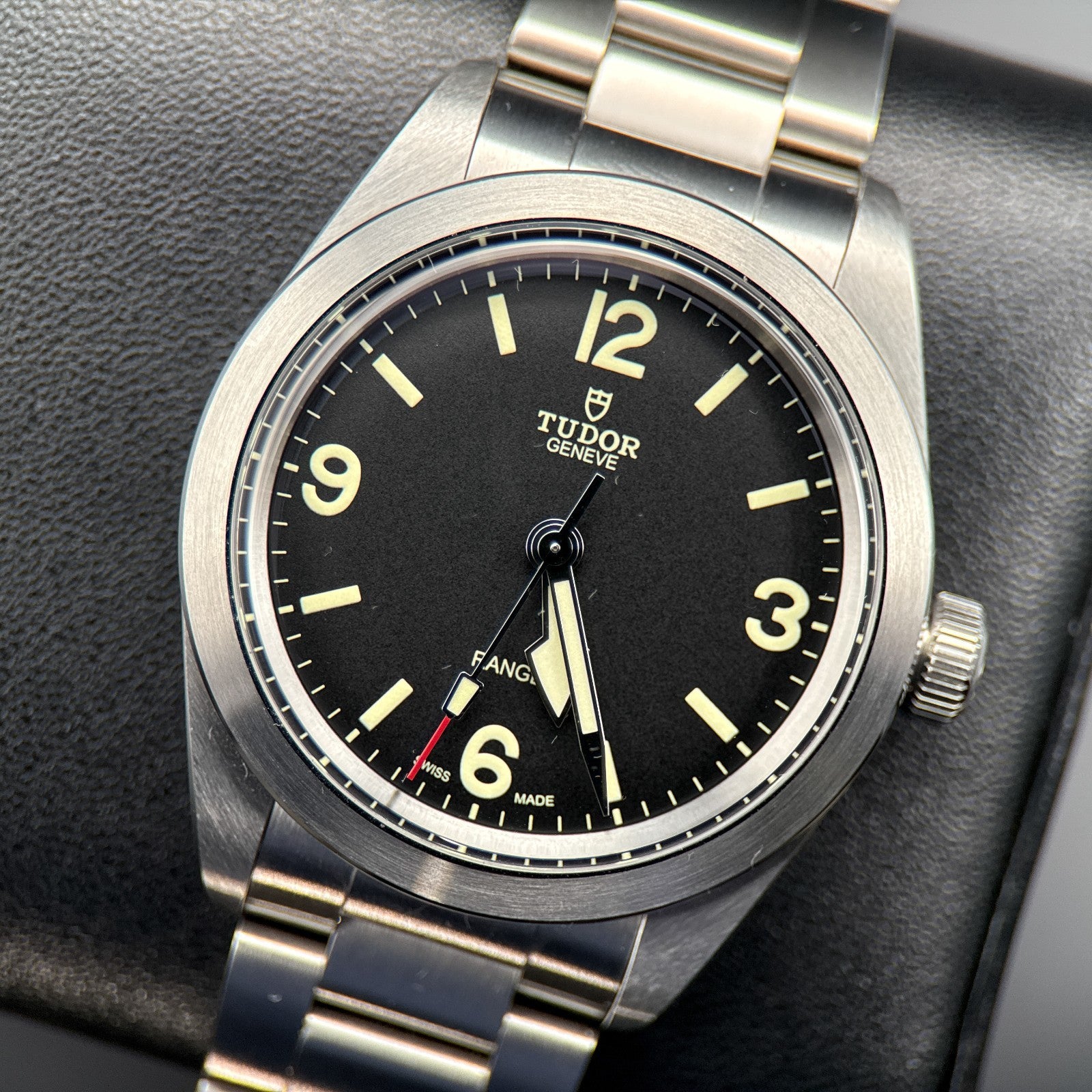 TUDOR Ranger 79950 Black Dial Stainless Steel Automatic 39mm Watch - 2 ...
