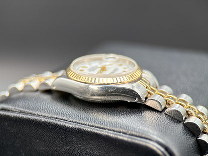 Vintage Rolex Lady-Datejust 69173 White Dial Two-Tone 26mm Automatic Watch 19843