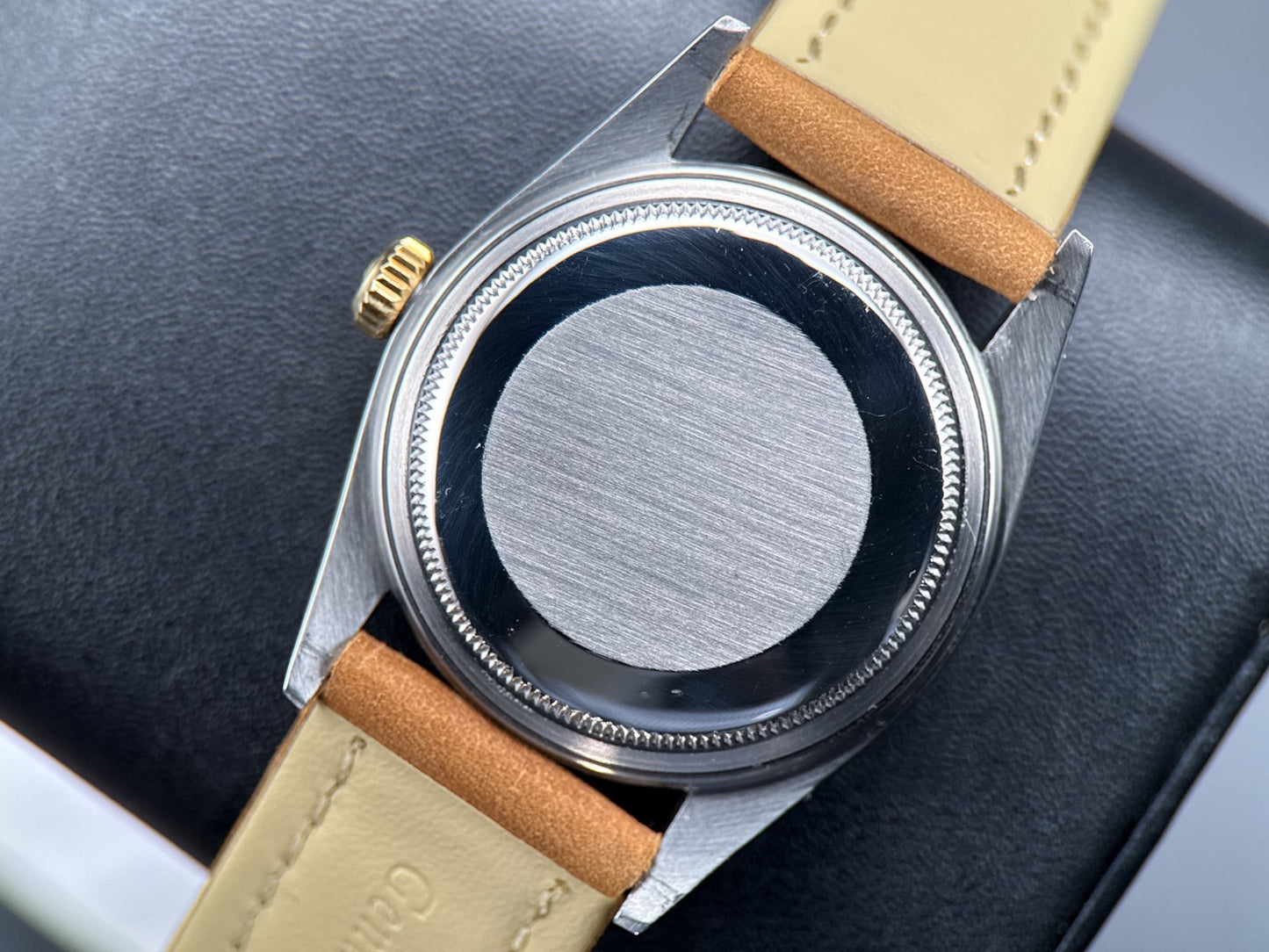 Vintage Rolex Datejust 16013 Champagne Linen Dial Automatic 36mm Watch5