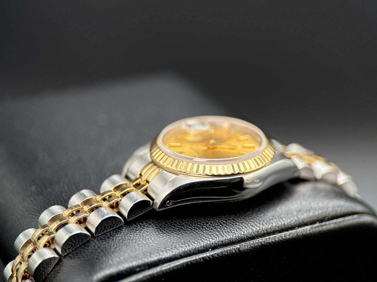 Rolex Lady Datejust 69173 Champagne Dial Two-Tone Jubilee 26mm Watch - 19944